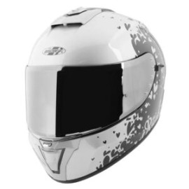 CASCO JOE ROCKET RKT15 HEARTBREAKER SIL/BLK