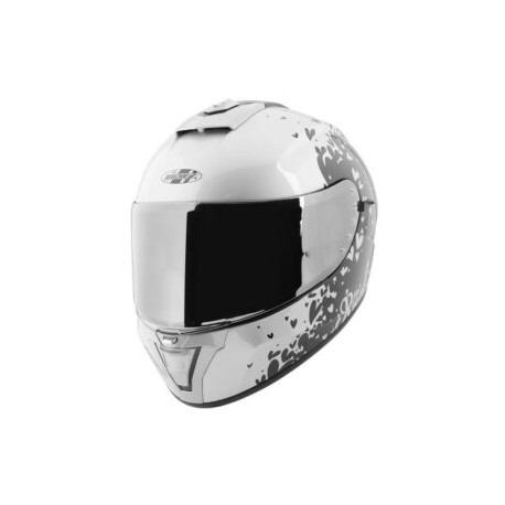 CASCO JOE ROCKET RKT15 HEARTBREAKER SIL/BLK