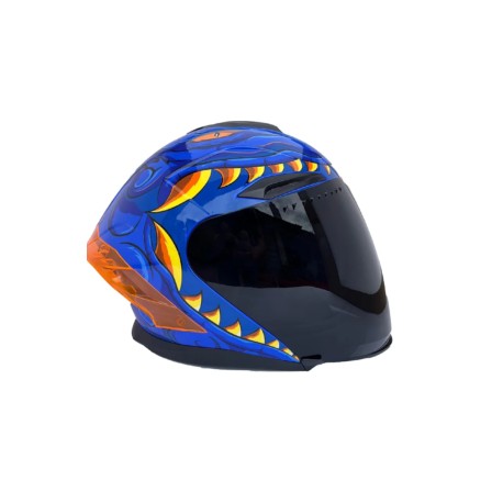 CASCO NOSS NS-705 ABIERTO 3/4 DOKEBI AZU/NEON