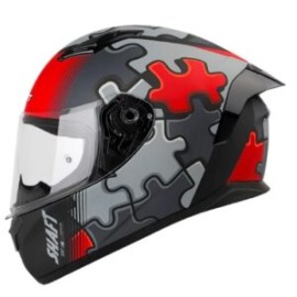 CASCO SHAFT INTEGRAL 582SP PUZZLE GRIS/ROJO