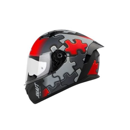 CASCO SHAFT INTEGRAL 582SP PUZZLE GRIS/ROJO
