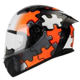 CASCO SHAFT INTEGRAL 582SP PUZZLE NARANJA NEON