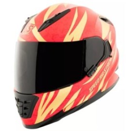CASCO SS1600 CAT O HELL ROJO/DORADO