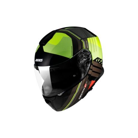 CASCO AXXIS ABATIBLE GECKO EPIC B3 YELLOW
