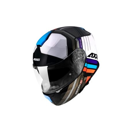 CASCO AXXIS ABATIBLE GECKO EPIC B7 BLUE