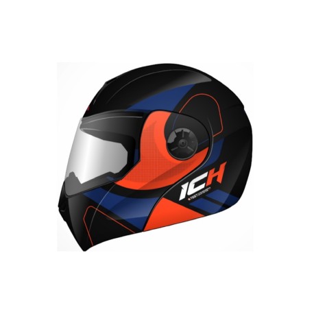 CASCO ICH ABATIBLE 3110G CHIP NEGRO NARANJA